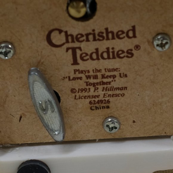 Cherished Teddies Smooth Sailing Wind Up Music Figurine Sailboat Vintage 1993 - Picture 10 of 10